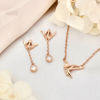 Picture of 925 Sterling Silver w/ CZ Flying Bird Earrings 