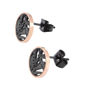 Picture of Rose Black Forest Double Layer earrings(Stainless Steel)