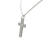 Picture of JM Simple Hollow Inlaid with CZ Cross Stainless Steel Necklace