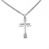 Picture of JM Simple Hollow Inlaid with CZ Cross Stainless Steel Necklace