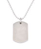 Picture of JM Dog Tag Necklace: Stainless Steel "Peace"