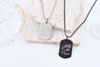 Picture of JM Dog Tag Necklace: Stainless Steel "Peace"