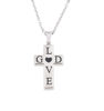 Picture of JM "God Love" Double Layer Cross Necklace