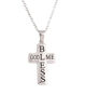 Picture of JM "God Bless Me" Double Layer Cross Necklace