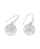 Picture of Flower of David pearl earrings (stainless steel)
