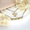 Picture of Lovely Heart Cross Necklace