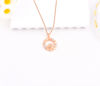 Picture of Golden Grain Mark:  925 Sterling Silver Cultivated Diamond Wheat Crown Necklace
