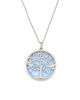 Picture of Silver Tone Essential oil diffuser w/Anti-fatigue Health Magnetic Surgical Steel Pendant Necklace