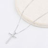 Picture of Moissanite Stone silver cross Necklace