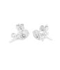 Picture of Rose Mark 925 Sterling Silver Cultivated Diamond Rose Earring
