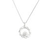 Picture of Golden Grain Mark:  925 Sterling Silver Cultivated Diamond Wheat Crown Necklace
