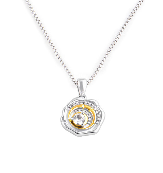 Picture of Life Mark 925 Sterling Silver Lab-Grown  Diamond Necklace - 45CM