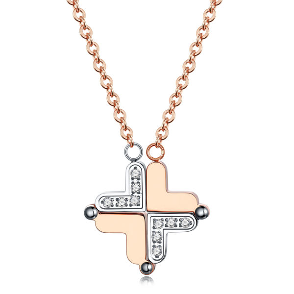 Picture of JM Better Together with Love Necklace (Steel)
